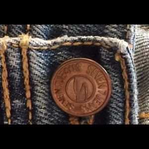 Seven7 Plus Size Flare High Rise Pull on Jeans MSRP $89